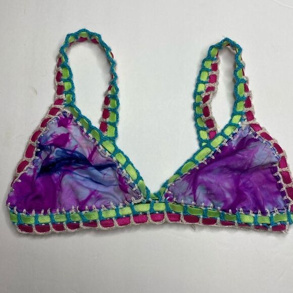 Designer Tie Dye Bikini‎ Top - Picture 6 of 6